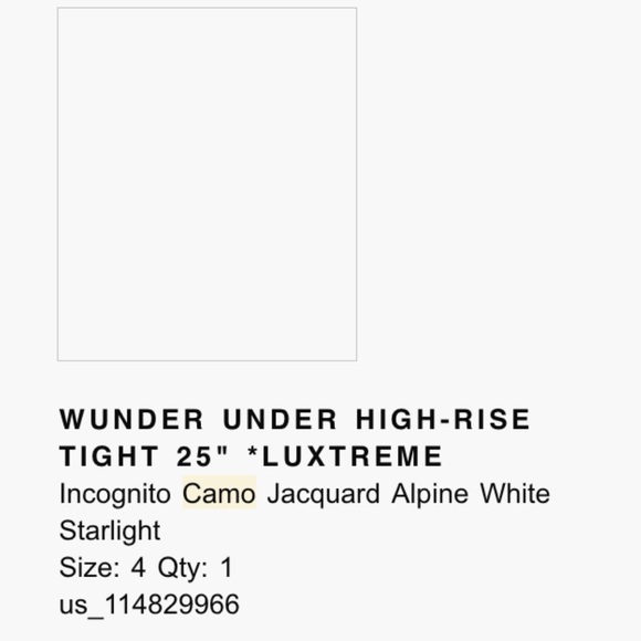 Wunder Under High Rise Leggings 25” - Luxtreme - Picture 3 of 7